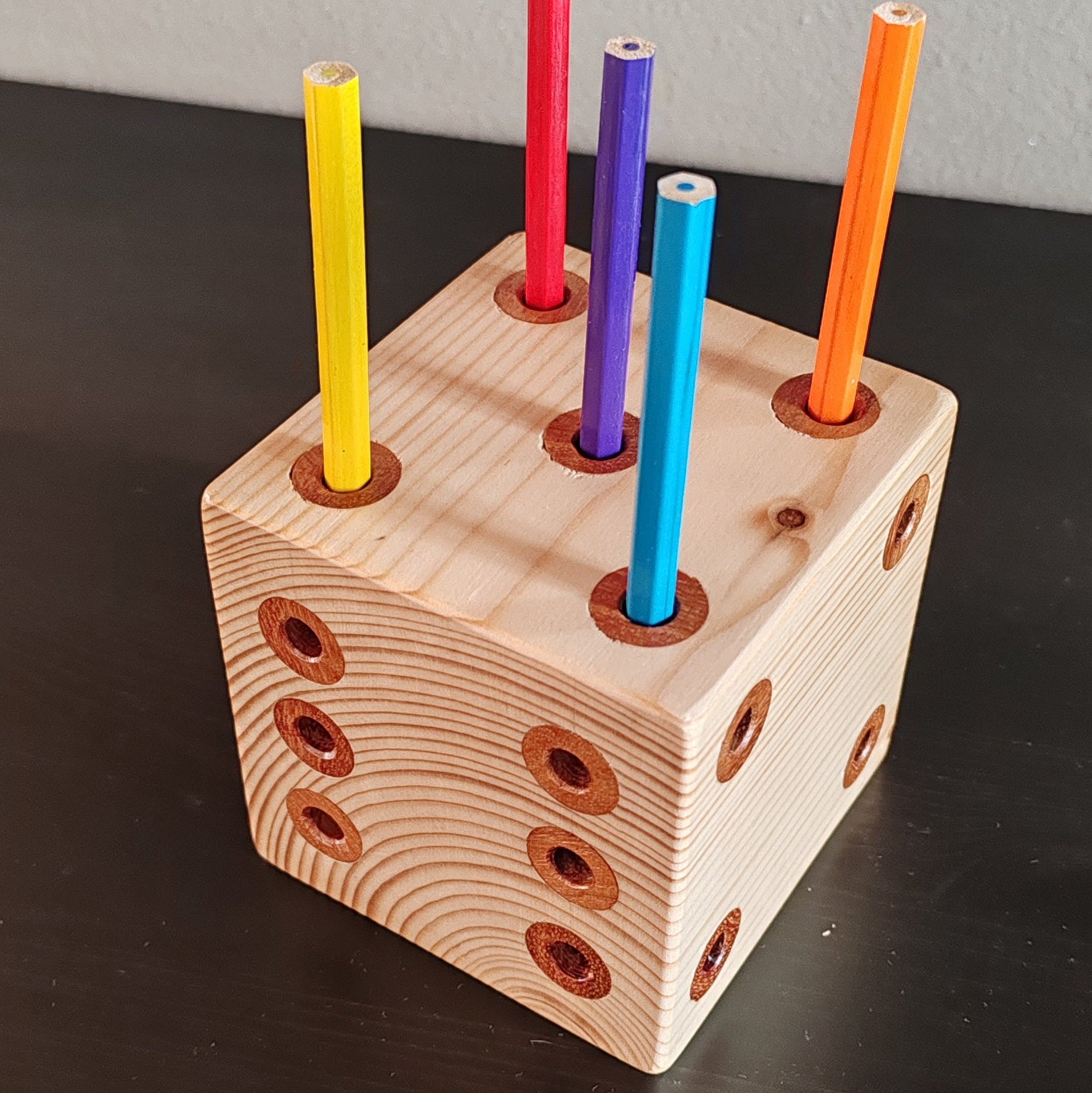 Pencil Dice Holder